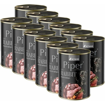 Piper Senior s králikom a tekvicou 12 x 400 g
