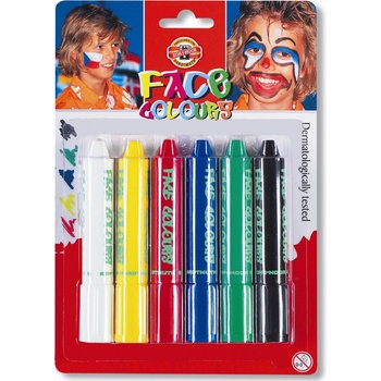 Obličejové barvy KOH-I-NOOR FACE COLOURS 6 ks
