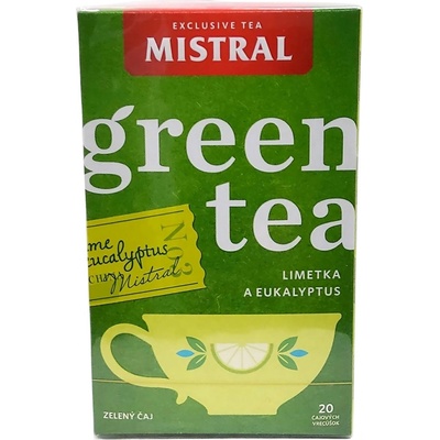 Mistral Zelený čaj limetka a eukalyptus 20 x 1,5 g