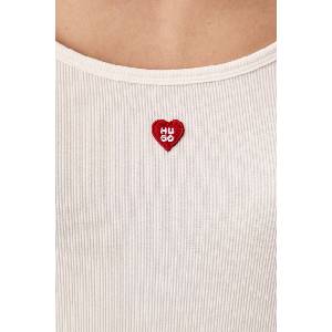 HUGO пижама с къси ръкави дамска от модал heart t-shirt (50566639) - answear - 97,77 лв