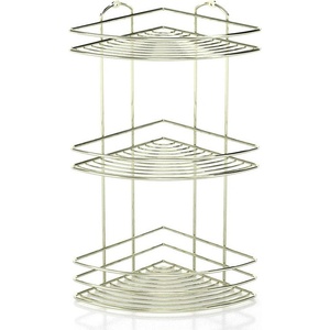Tekno-Tel ПОСТАВКА ЗА БАНЯ tekno tel bk-023g , 3 нива , ъгъл , златисто (7777150050)