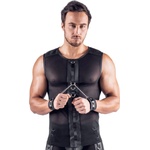 Svenjoyment Sleeveless Net Shirt with Handcuffs 2161990 Black XXL