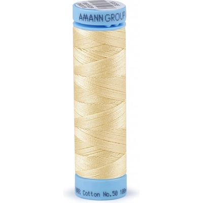 Bavlněné nitě 100 m etiketní č. 50 Triana Amann Barva: 0114 Vanilla Ice