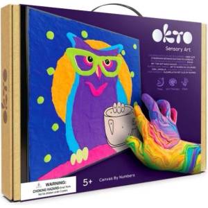 Wiky OKTO Sova художествен комплект за рисуване върху платно 29x29 см (034364)