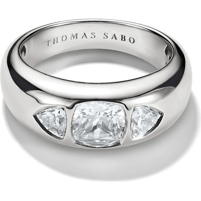 Thomas Sabo TR2525 051 14 prstýnek with faceted white zirconia stones Silver