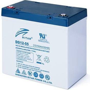 Image 1 of Ritar Power Акумулаторна батерия Ritar Power DG12-55, 12V, 55Ah, GEL, F15/M6 / F11/M6 конектори (DG12-55)