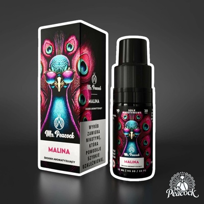 Mr. Peacock Salt Malina 10 ml 20 mg