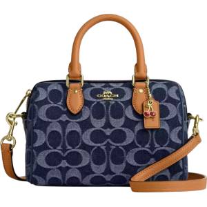 Coach Дамска чанта Coach Mini Rowan Crossbody In Signature Denim, Синя (CY742-BLUE)