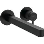 Hansgrohe Finoris - Смесител за мивка за вграждане, за двуотворен монтаж, EcoSmart, черен мат 76050670 (76050670)
