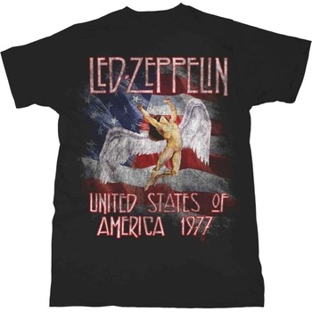 Led Zeppelin Риза Stars N' Stripes USA '77. Unisex Black 2XL (LZTS10MB05)