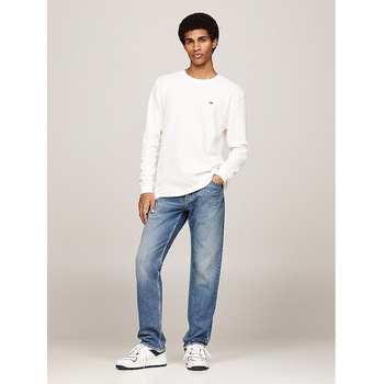 Tommy Jeans Бяла мъжка тениска с вафлена шарка Tommy Jeans Tommy Jeans | Byal | МЪЖЕ | S