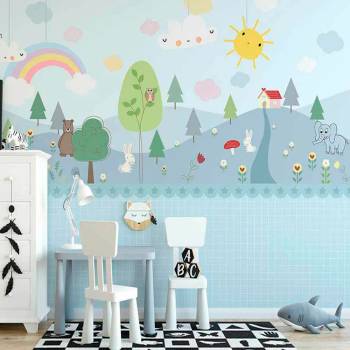 Image 1 of Art gift Детски тапет - Пролетна гора