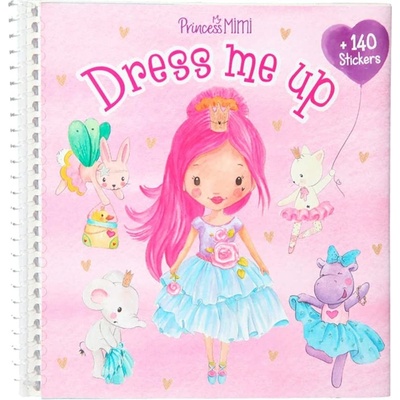 Princess Mimi 3327092, Dress me up kniha se samolepkami k dotvoření