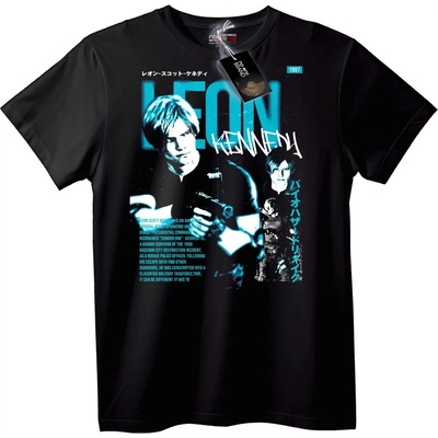 NOONEBRAND Тениска Leon Kennedy - Resident Evil 1997 - 2XL, Black
