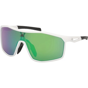Adidas Мъжки очила за колоездене Adidas eyewear Kalidro Mirror S3 Cycling glasses - White / Green Mirror - размер One Size (205-7205-0211)