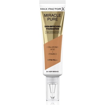 Max Factor Miracle Pure Skin dlouhotrvající make-up SPF30 82 Deep Bronze 30 ml