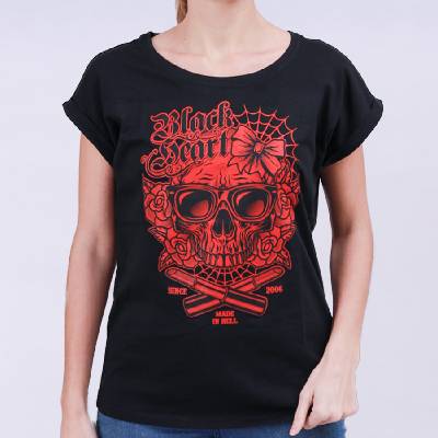 tričko street BLACK HEART DEAD BEAUTY EXT černá
