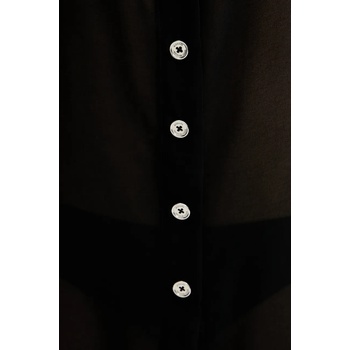 Michael Kors Риза MICHAEL Michael Kors дамска в черно със стандартна кройка MM2R791 (MM2R791)