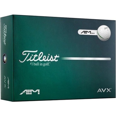 Titleist AVX AIM bílé 360 12 ks