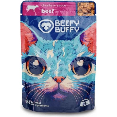 Beefy Buffy mäsové morčacie kúsky v omáčke 85 g