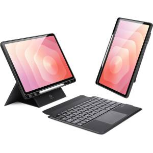 Samsung Калъф DUX DUCIS DK Series за Samsung Galaxy Tab S12+ с Bluetooth Клавиатура и Тъчпад - Черен