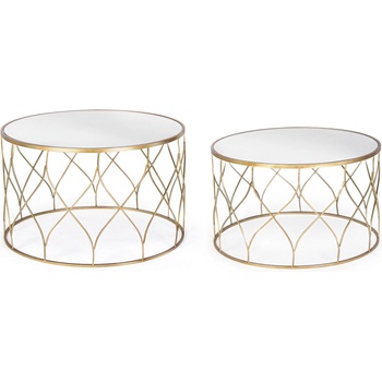 Bizzotto ХОЛНИ МАСИ elenor К-Т 2БР. БЯЛo/ЗЛАТО (0746205)