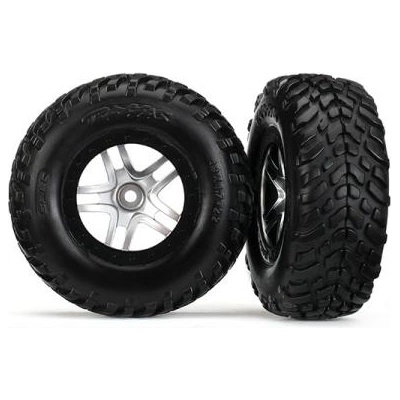 Traxxas колело 2.2/3.0", джанта SCT Split-Spoke сатенено-черен, гуми SCT (2)
