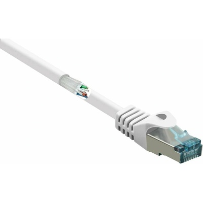 Renkforce RF-5047448 RJ45 CAT 6A S/FTP 15m bílý