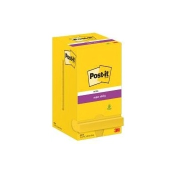 POST-IT Bloček Post-it Super Sticky 76x76 narcisovo žltý 12x90l