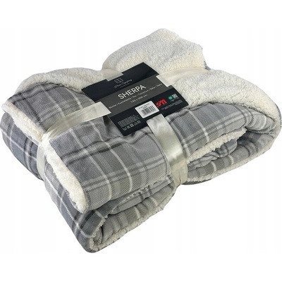Euromat deka SHERPA šedé káro 150x200