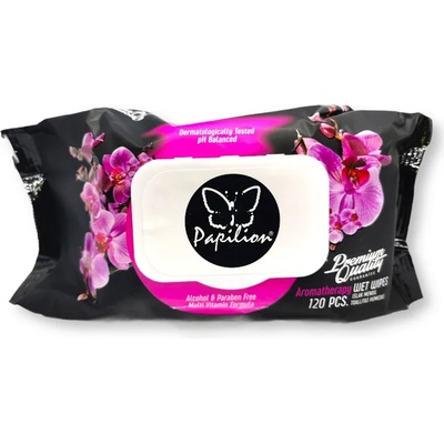 PAPILION мокри кърпи, Aroma therapy, 120 броя