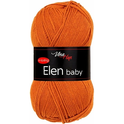 Vlna-hep Příze Elen baby 41175 oranžovorezavá