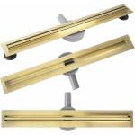 Rea Комплект душ канал с капак в цвят матово злато Rea Neox Slim Pro 80 см (5902557394463)