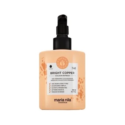 Maria Nila Colour Refresh подхранваща маска с цветни пигменти за съживяване на медни оттенъци Bright Copper 300 ml