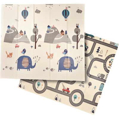 KIK KX4503_4 pěnová podložka na podlahu ulice les – Zboží Dáma