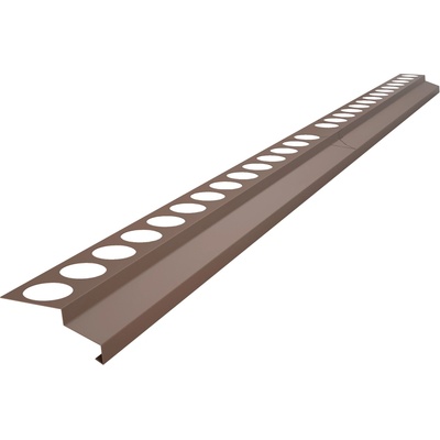 PRODOMOS line Balkonová lišta AL 0,6 mm rohová 2000 mm hnědá