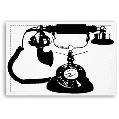 Fotoobraz 90x60 cm střední Telefon