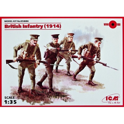 ICM British Infantry 1914 4 figúrky 1:35