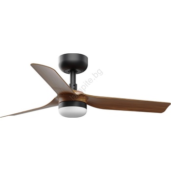 Faro Barcelona Faro 33823wt-1tw-led Димируем вентилатор mini punt s 10w/230v кафяв/черен Ø 90 см wt + д. у (fa33823wt-1tw)