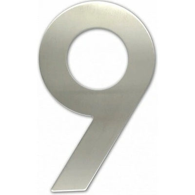 Číslica "9" fasádna 150mm NEREZ S Nerez