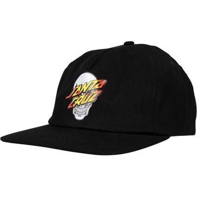 SANTA CRUZ Dressen Skull Dot Snapback Cap Black BLACK