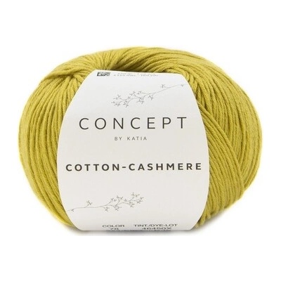 COTTON-CASHMERE Katia Farby COTTON-CASHMERE: 78 žlto pistáciová