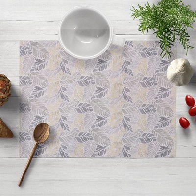 Biante prostírání PML-057 Mozaika žlutošedých listů na šedém 35x45cm