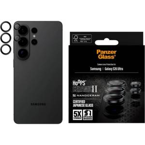 Panzer Стъклен протектор за камера PanzerGlass Hoops Lens Protector Ceramic II за Samsung Galaxy S26 Ultra, черен (5715685034916)