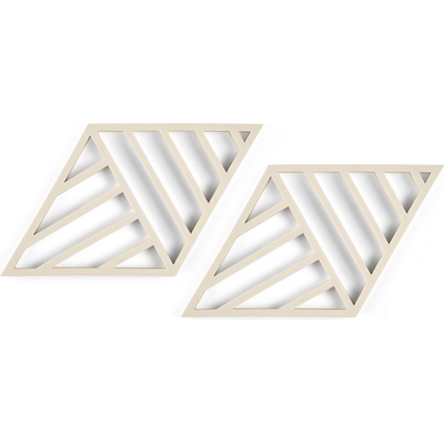 Zone Denmark Подложки за горещи съдове Rhombus Lines крем 2 бр (332148)