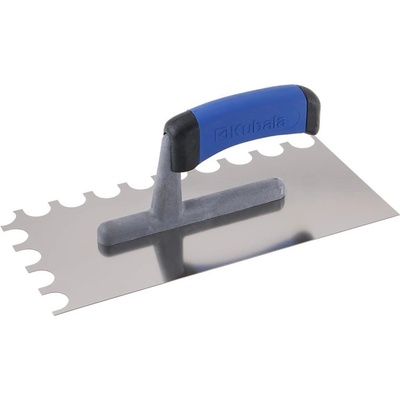 LEVIOR Hladítko nerezové 120x270mm,zub půlkulatý,dvousl.rukojeť G-1 0463
