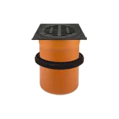 Aliaxis KGRV DN 400 šachtový teleskop 315/610 mm s manžetou čtvercový poklop s mříží 12t – Zboží Dáma