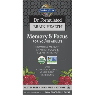 Garden of Life Dr. Formulated Memory & Focus for Young Adults [60 Таблетки]