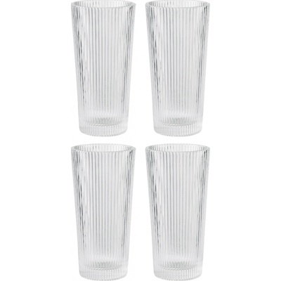 Stelton Sklenice na long drink PILASTRO čirá 4 x 300 ml