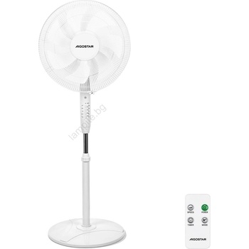 Aigostar - Подов вентилатор 60W/230V бял с DO (AI1063)